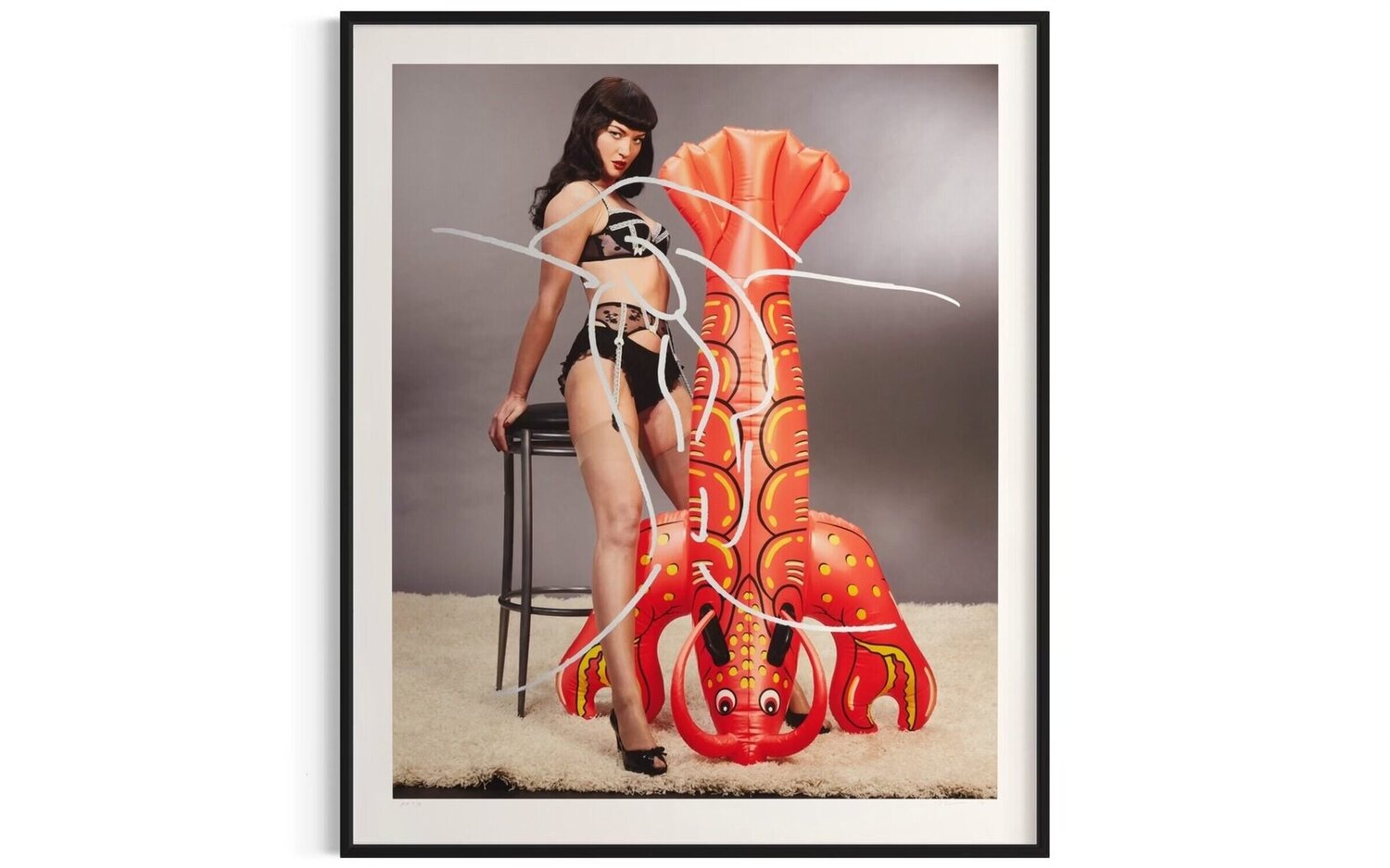 Girl with Lobster Jeff Koons Fotografia in vendita