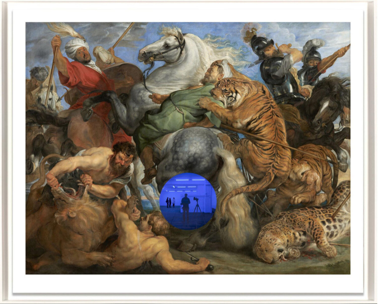 Gazing Ball (Rubens Tiger Hunt) Jeff Koons Stampa in vendita