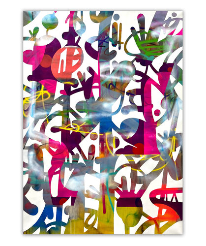 My Mind is Seeing Through Your Design Like Blind Fury par James Rizzi, Peinture en vente sur Singulart