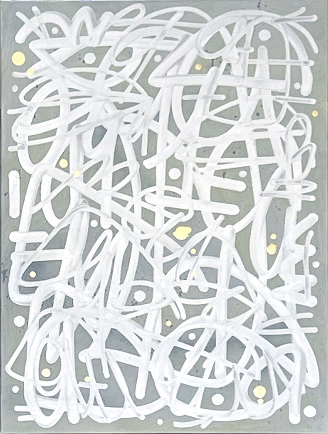 Silver on Grey II James Rizzi