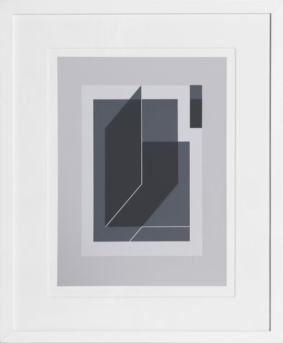 Bent Black - P1, F25, I1 di Josef Albers, Stampa in vendita su Singulart