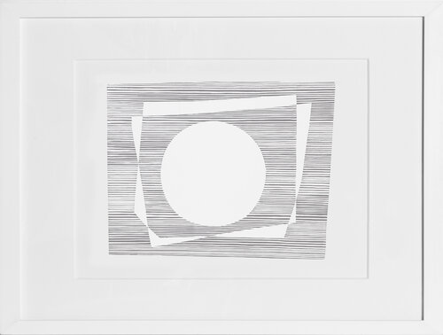 White Circle - P1, F7, I2 van Josef Albers, Afdruk te koop op Singulart