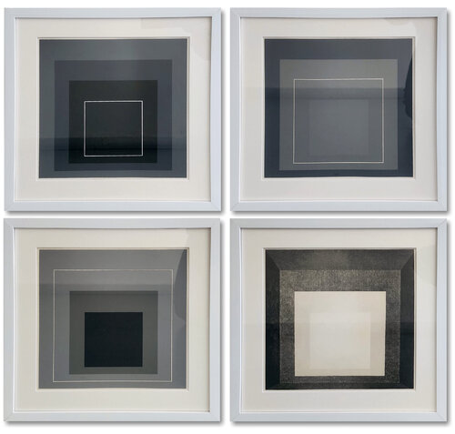 Homage to the Square (Hommage au Carre) - Set of Four (4) Screenprints by Josef Albers, Print for Sale on Singulart