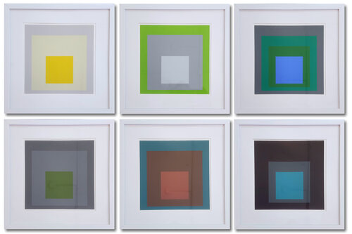 Homage to the Square: Folio of Six (6) Silkscreen Prints (from "Albers in Bottrop") by Josef Albers, Print for Sale on Singulart