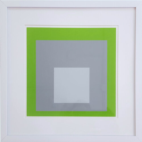 Homage to the Square: White Marker (from "Albers in Bottrop") (Bauhaus) by Josef Albers, Print for Sale on Singulart