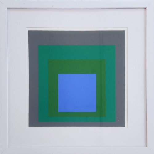 Homage to the Square: Blue Look (from "Albers in Bottrop") (Bauhaus) by Josef Albers, Print for Sale on Singulart