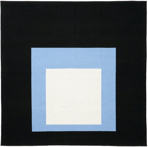 Homage to the Square Tapestry (Black Setting) van Josef Albers, Textiel te koop op Singulart