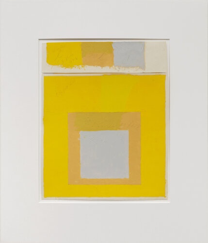 Study for Homage to the Square with color study van Josef Albers, Werk op papier te koop op Singulart