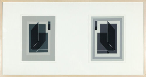 Formulation: Articulation (Diptych) van Josef Albers, Afdruk te koop op Singulart