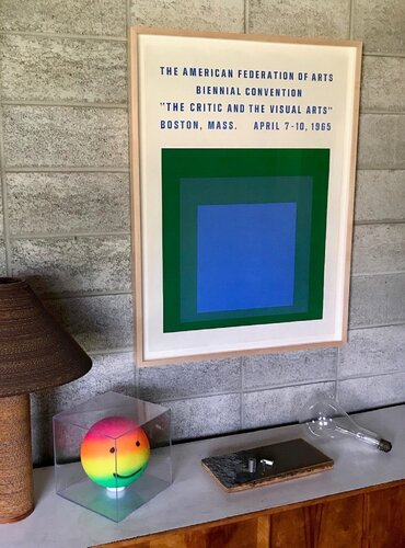 THE CRITIC AND THE VISUAL ARTS, 1965, Screen Print, The American Federation of Arts Biennial Convention Boston, (framed) by Josef Albers, Print for Sale on Singulart