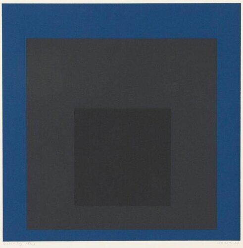 Homage to the Square: Slate and Sky van Josef Albers, Afdruk te koop op Singulart