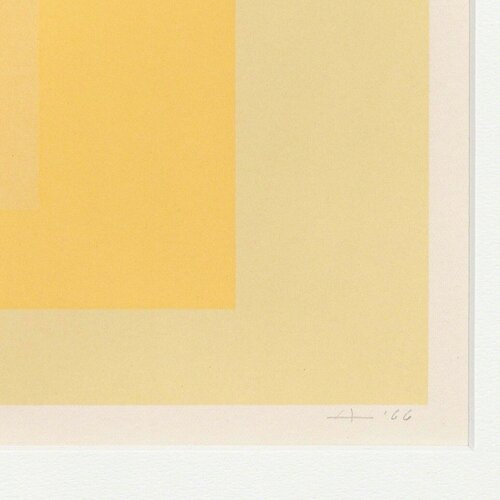 Yellow Levels van Josef Albers, Werk op papier te koop op Singulart