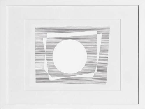 White Circle - P1, F7, I2 van Josef Albers, Afdruk te koop op Singulart