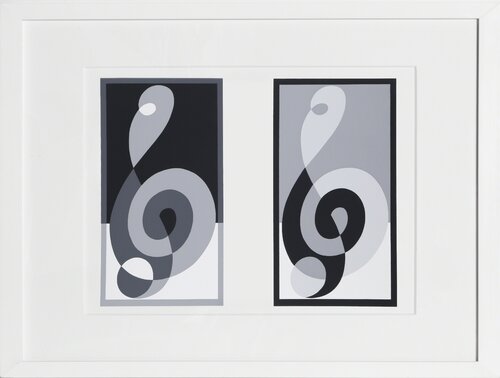 G-Clef Variant - P1, F16, I2 van Josef Albers, Afdruk te koop op Singulart