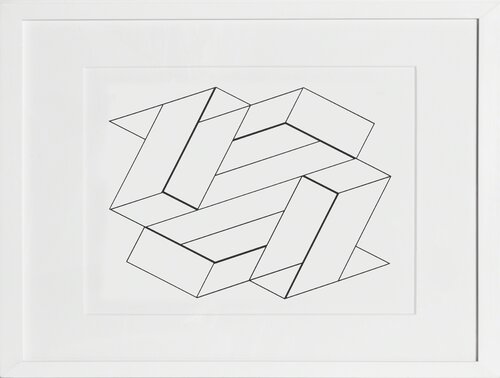Monumental Linear Construction - P2, F21, I1 van Josef Albers, Afdruk te koop op Singulart