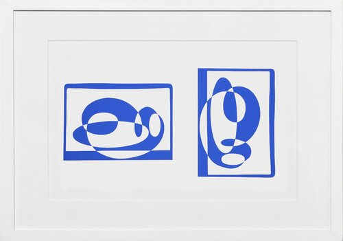 Four Variations on One Wood Block - P2, F2, I2 van Josef Albers, Afdruk te koop op Singulart