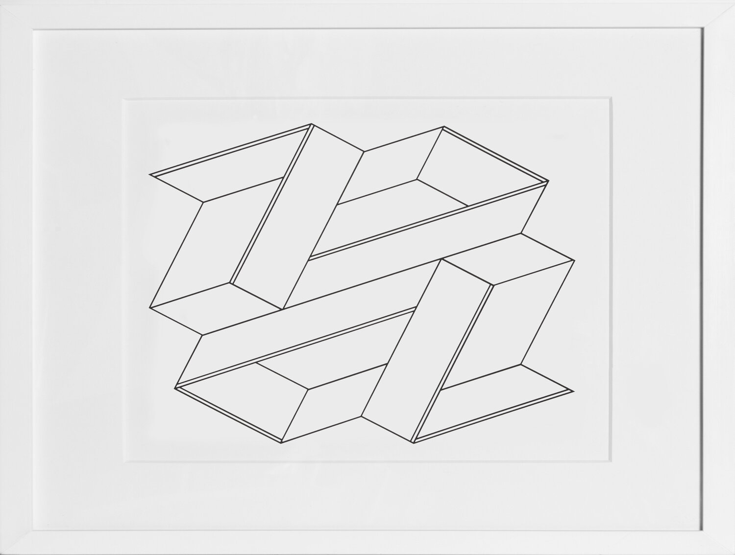 Monumental Linear Construction - P2, F21, I2 Josef Albers Druck zu verkaufen