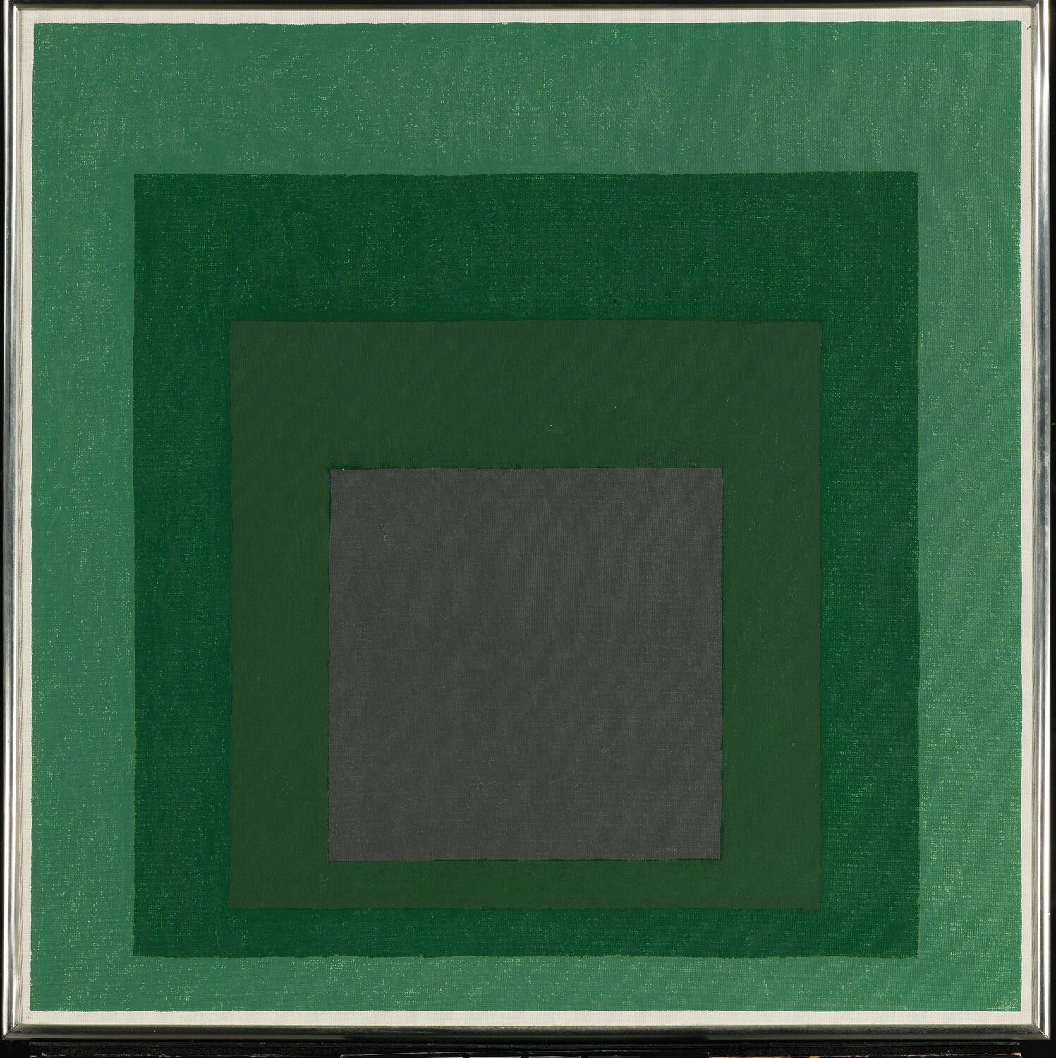 Study for Homage to the square: Absorption Josef Albers Dipinto originale in vendita