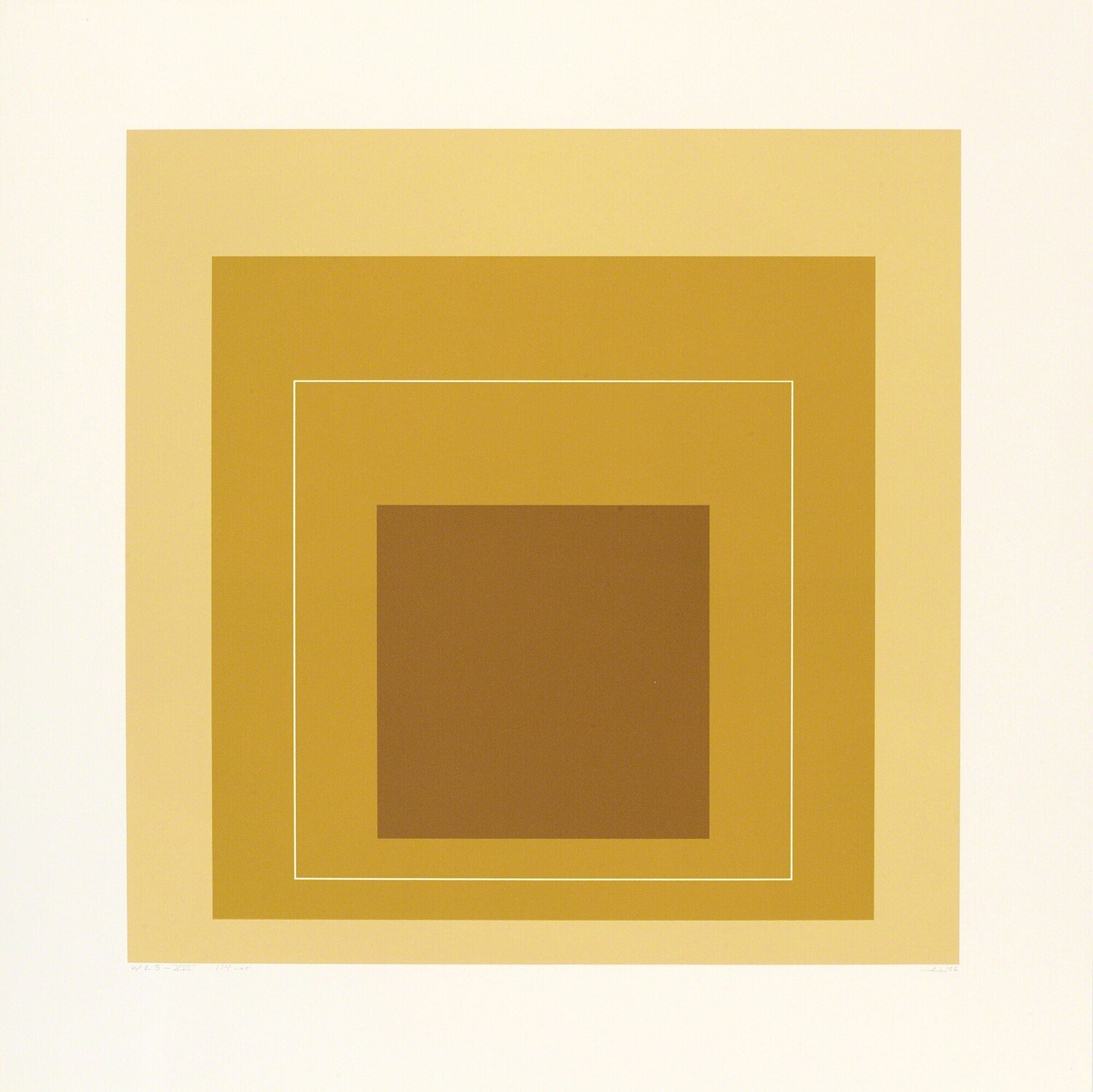 WLS XIV (from White Line Squares Josef Albers Druck zu verkaufen