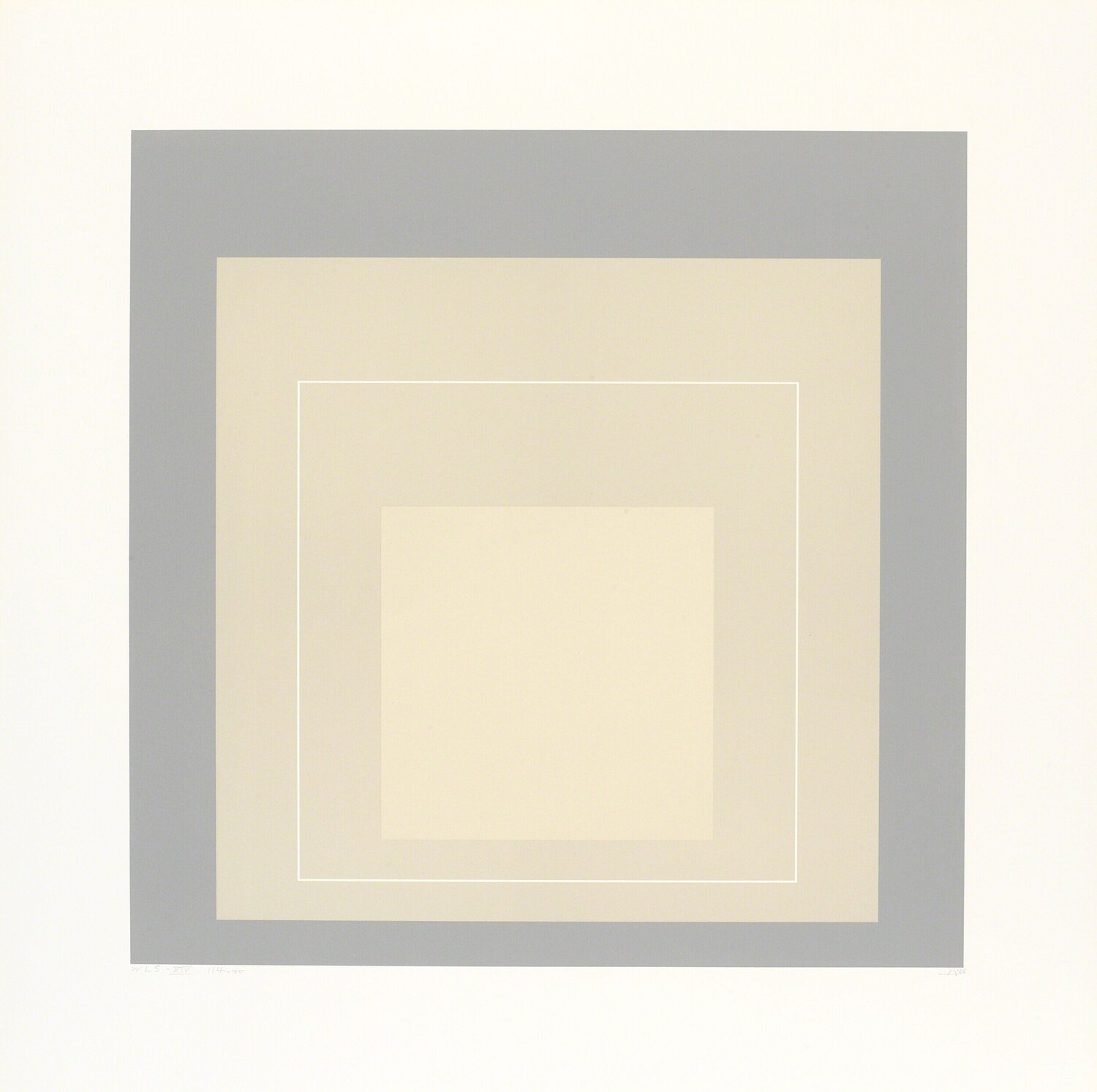 WLS XIV (from White Line Squares) Josef Albers Stampa in vendita