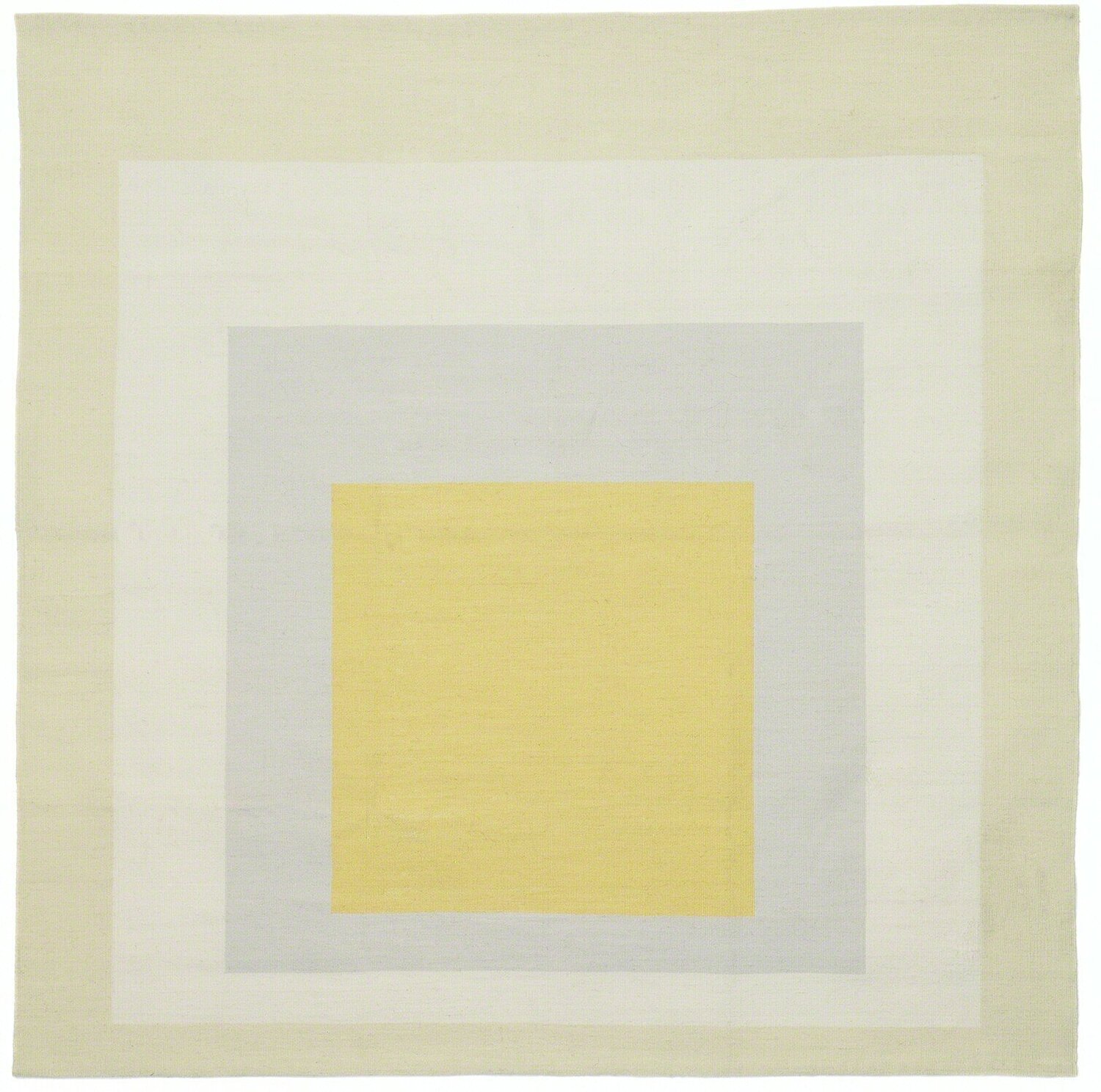 Homage to the Square Tapestry (Yellow Eden) Josef Albers Tessile in vendita