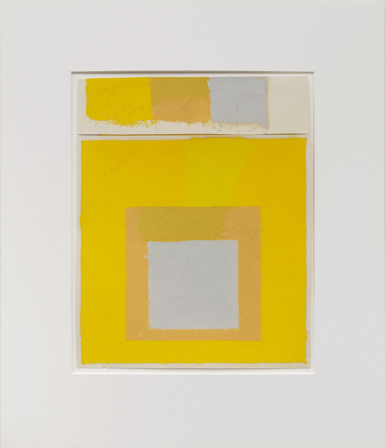 Study for Homage to the Square with color study Josef Albers Werk auf Papier zu verkaufen