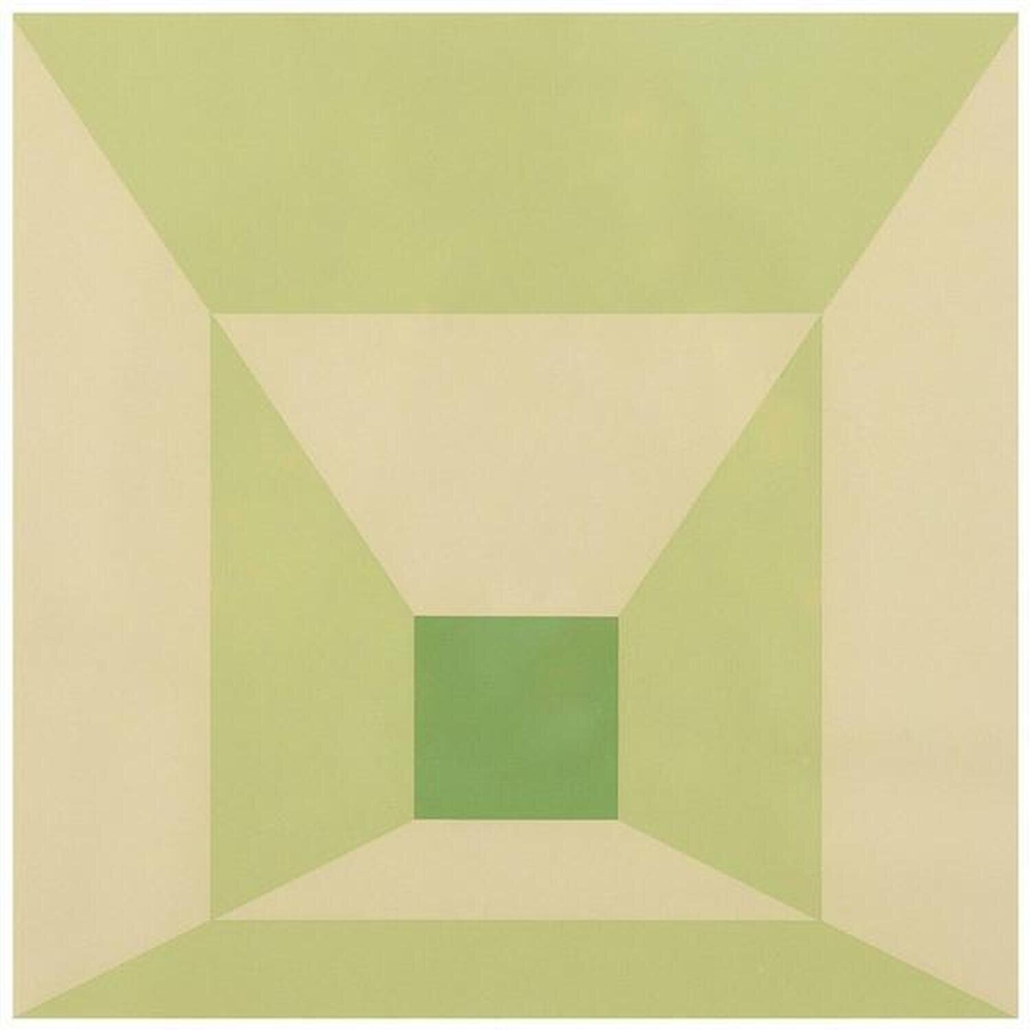 Mitered Squares - Lime Josef Albers Stampa in vendita