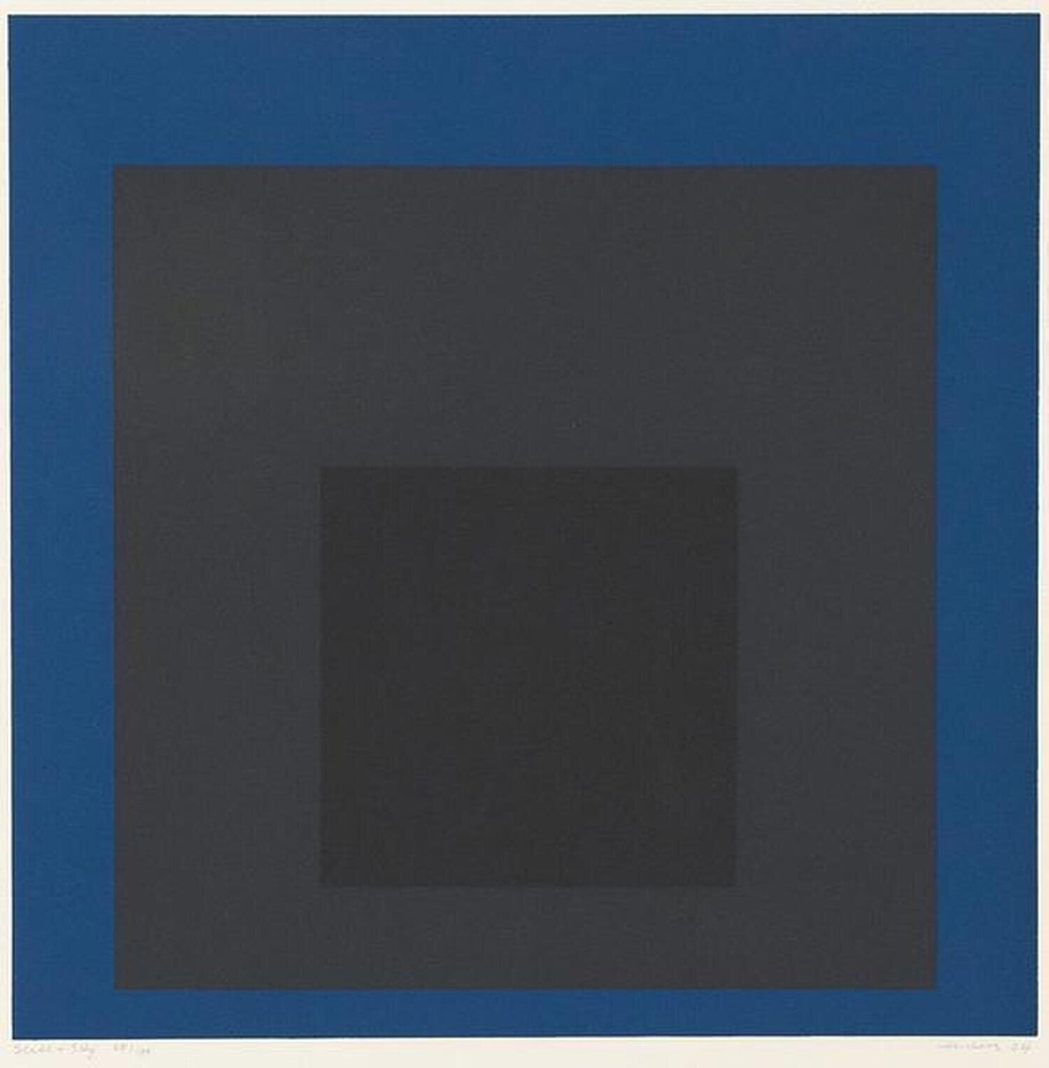 Homage to the Square: Slate and Sky Josef Albers Druck zu verkaufen