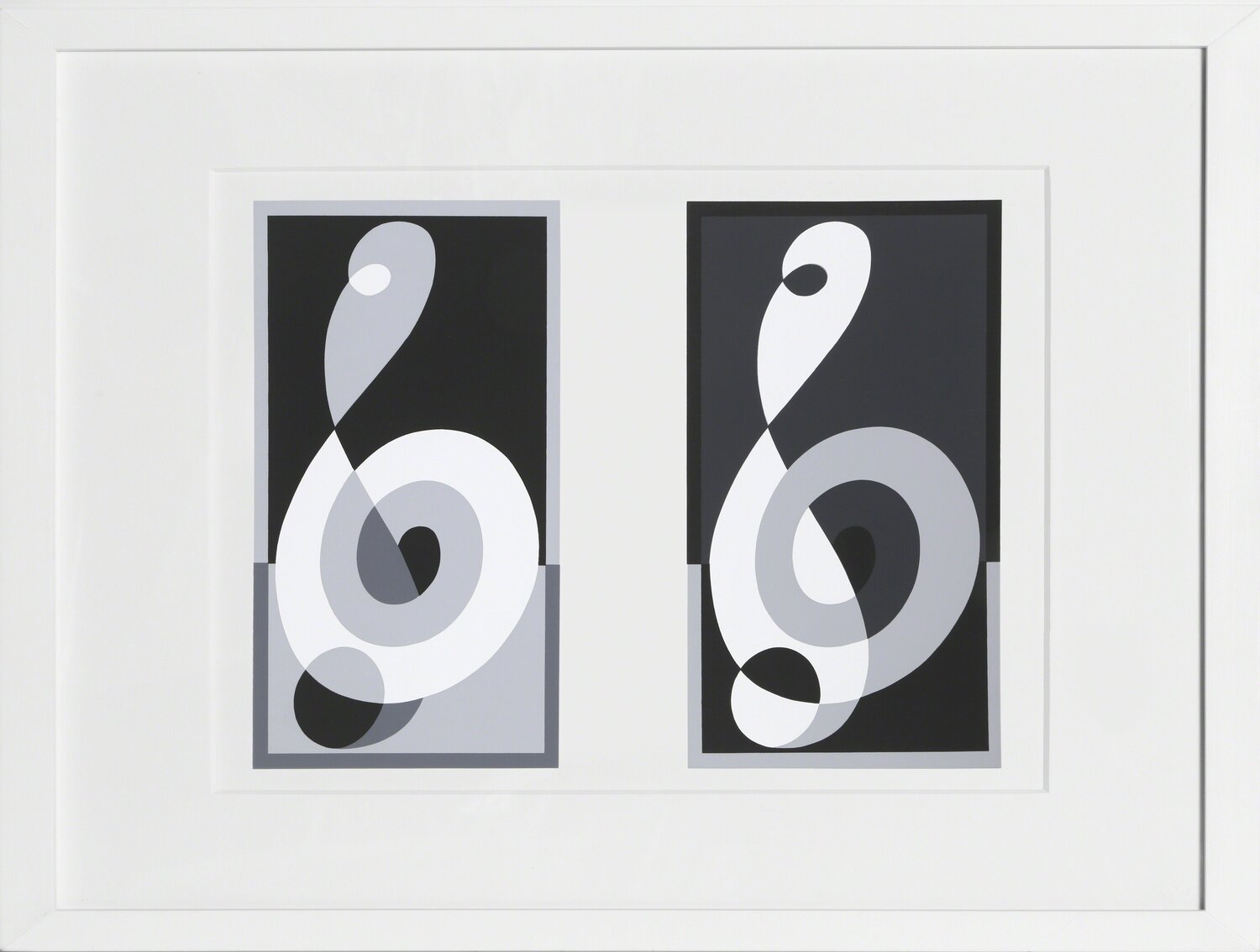 G-Clef Variant - P1, F16, I1 Josef Albers Druck zu verkaufen