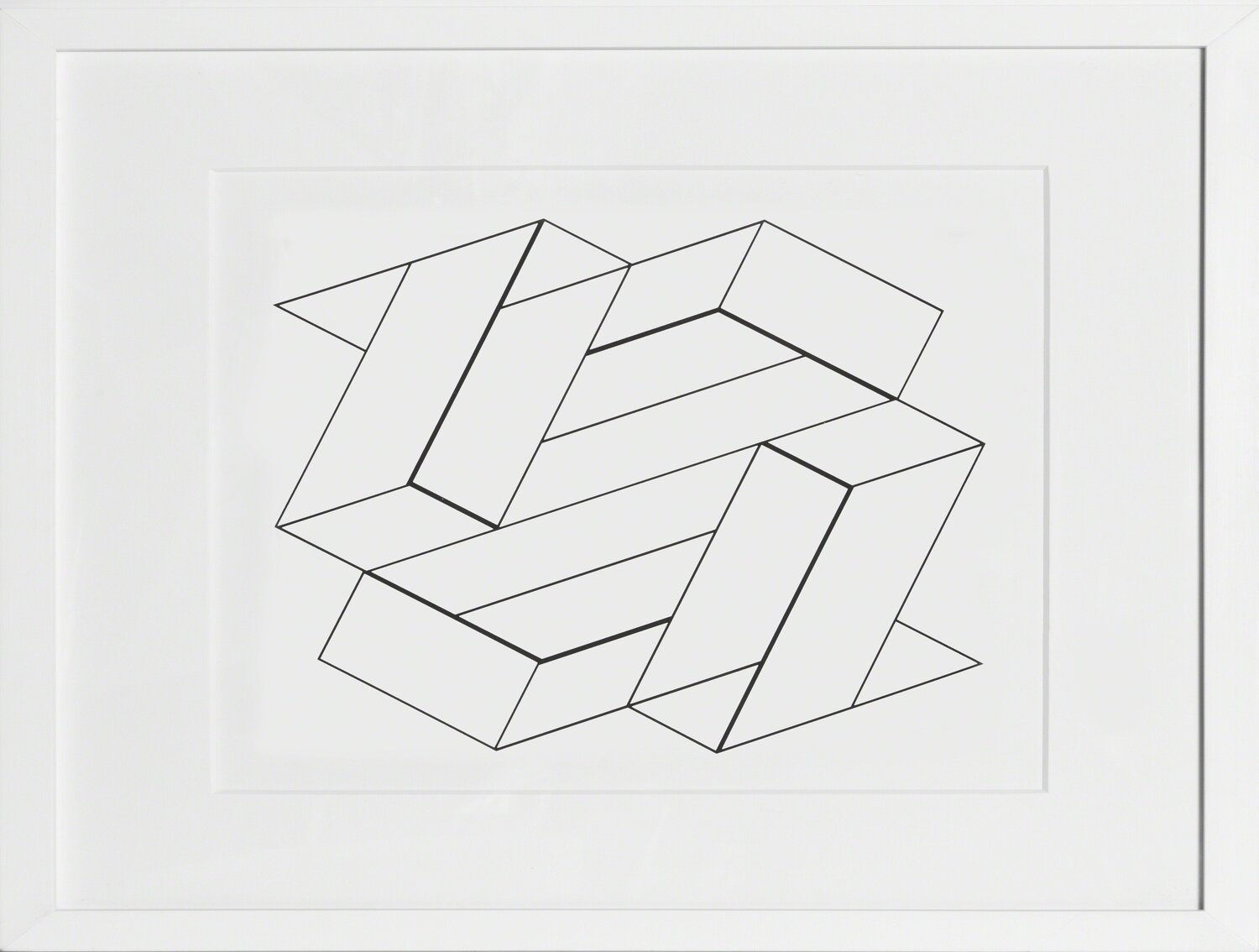 Monumental Linear Construction - P2, F21, I1 Josef Albers Druck zu verkaufen