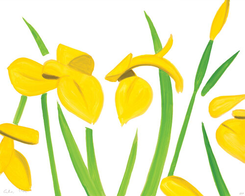 Yellow Flags on White by Alex Katz, Print for Sale on Singulart