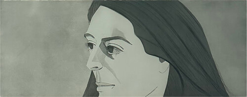 Large Head of Ada di Alex Katz, Stampa in vendita su Singulart