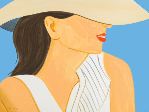 Vivien with Hat van Alex Katz, Afdruk te koop op Singulart
