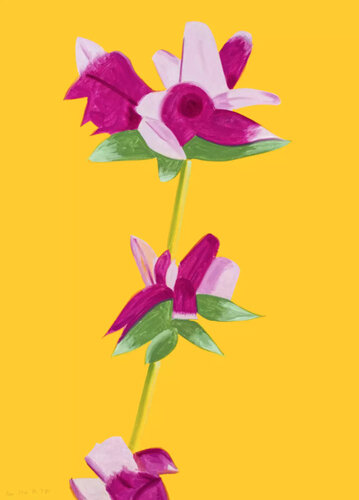 Azaleas on Yellow van Alex Katz, Afdruk te koop op Singulart