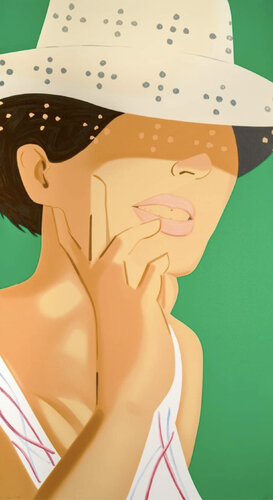 Vivien with Straw Hat van Alex Katz, Afdruk te koop op Singulart