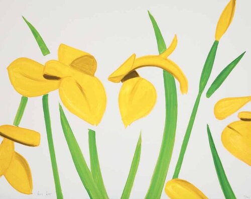 Yellow Flags on White van Alex Katz, Afdruk te koop op Singulart