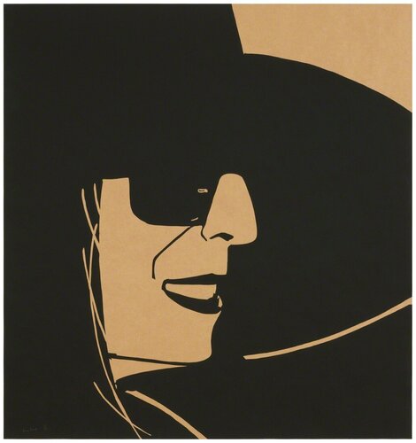Large Black Hat Ada (Kraft) van Alex Katz, Afdruk te koop op Singulart