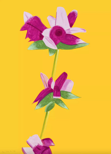 Azaleas on Yellow van Alex Katz, Afdruk te koop op Singulart