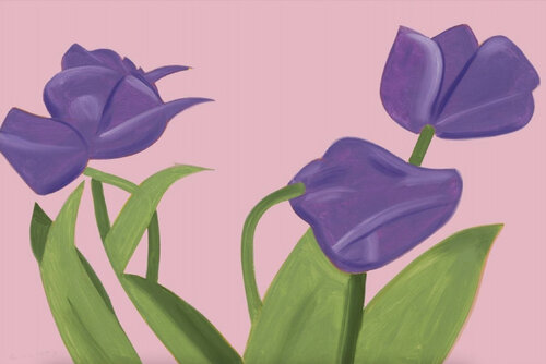 Purple Tulips 1 van Alex Katz, Afdruk te koop op Singulart