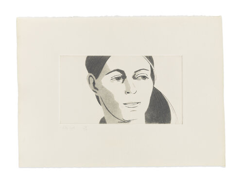 June Ekman's Class: Roxanne van Alex Katz, Afdruk te koop op Singulart