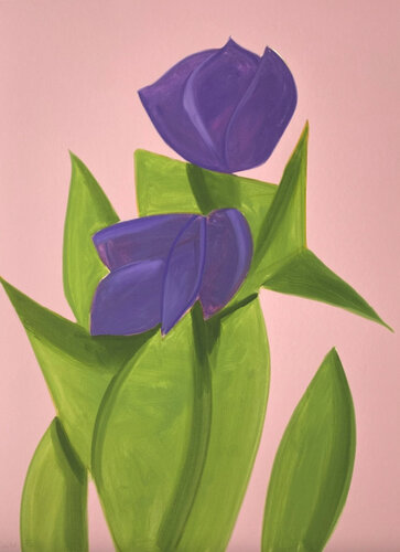 Purple Tulips 2 van Alex Katz, Afdruk te koop op Singulart