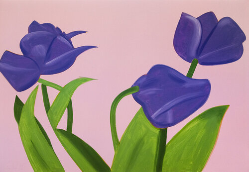 Purple Tulips 1, from The Flowers Portfolio van Alex Katz, Afdruk te koop op Singulart