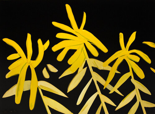 Goldenrod,  from The Flowers Portfolio van Alex Katz, Afdruk te koop op Singulart
