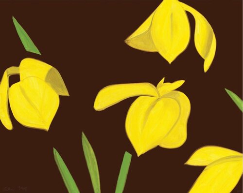 Yellow Flags on Brown van Alex Katz, Afdruk te koop op Singulart