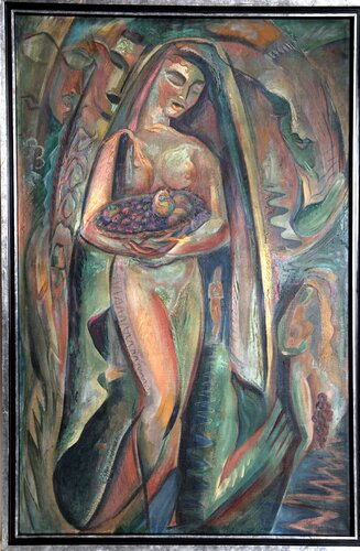 Nude with Fruit Basket di Alex Katz, Pittura in vendita su Singulart