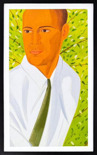 Perry (from White Shirt), framed hand signed archival pigment print van Alex Katz, Afdruk te koop op Singulart