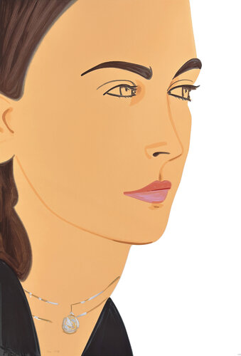 Olivia 3 (from Oliva suite), large hand signed silkscreen di Alex Katz, Stampa in vendita su Singulart
