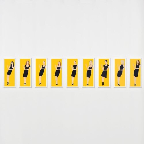 Black Dress (Portfolio of 9) par Alex Katz, Édition en vente sur Singulart