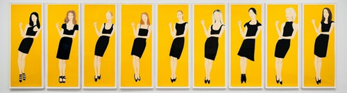 Black Dress (Portfolio of 9) de Alex Katz, Impresión a la venta en Singulart