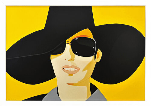 Vivien in Black Hat, Rare Screen Print, Hand Signed Ed. of 75, Framed, S. 464 by Alex Katz, Print for Sale on Singulart